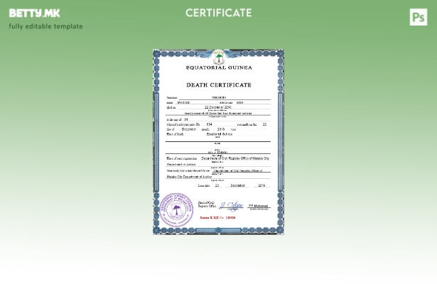 Модерен стил ПСД шаблон за Австралија за смрт од Екваторијална Гвинеја